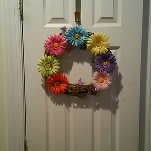 Handmade wreath.